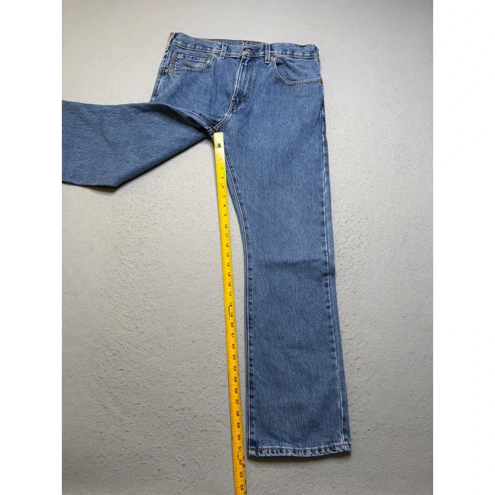 Levi's 517 Jeans Mens 34x32 Blue Bootcut Medium Wash Denim Pants Y2K